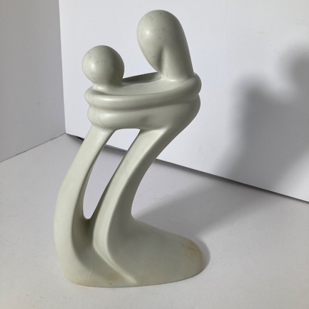 The Museumβ Company Embracing Couple Soapstone Sculpture Cream 6.5 x 10.5"